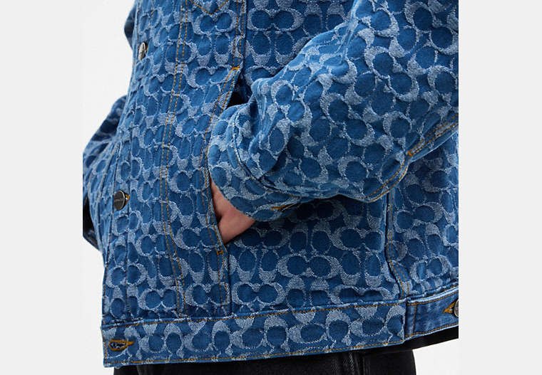 Signature Trucker Jacket In Organic Cotton