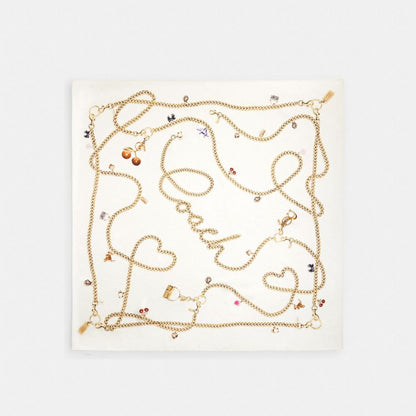 Iconic Motifs Print Silk Square Scarf
