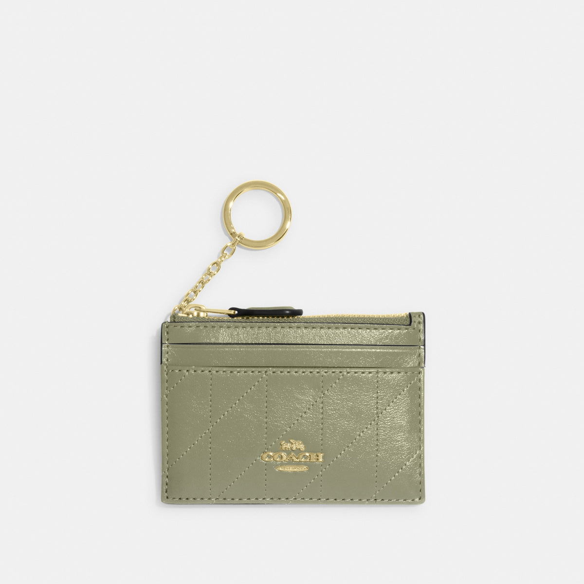 Mini Skinny Id Case With Quilting