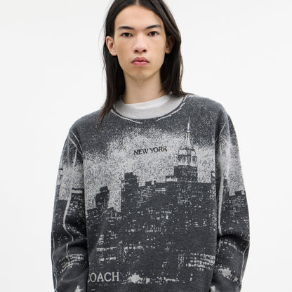 Postcard Crewneck Sweater