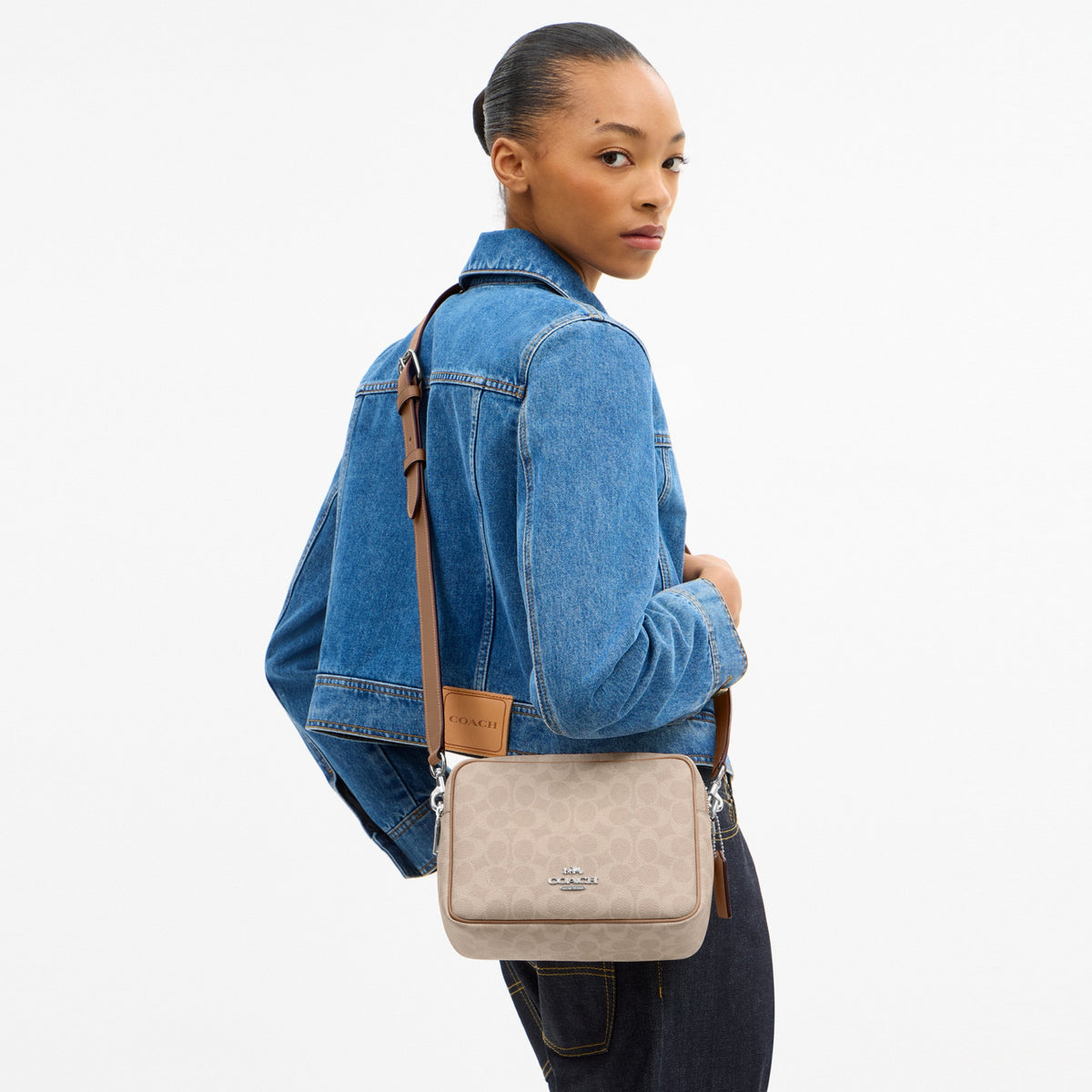 Carey Crossbody Bag In Signature Canvas