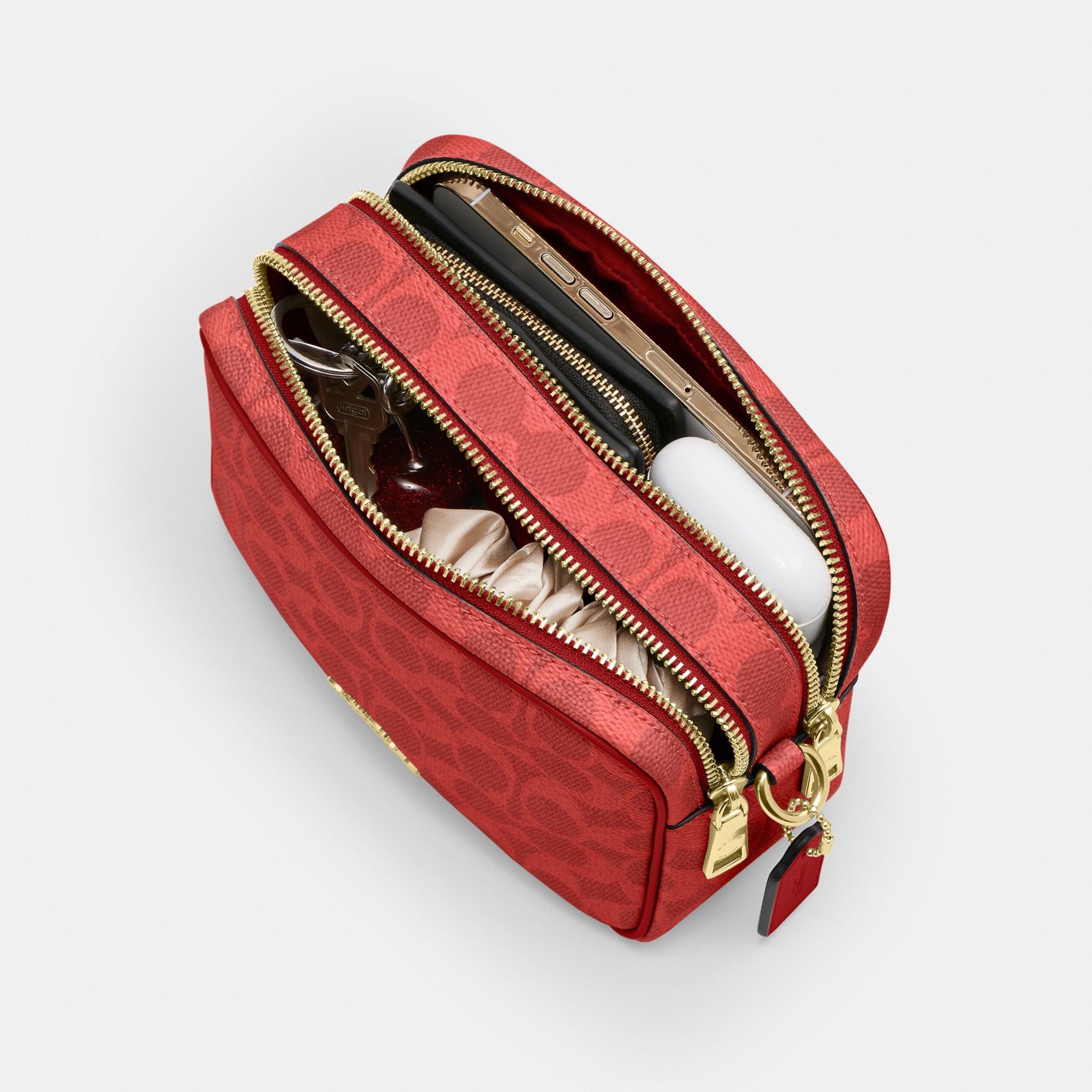 Mini Carey Crossbody Bag In Signature Canvas