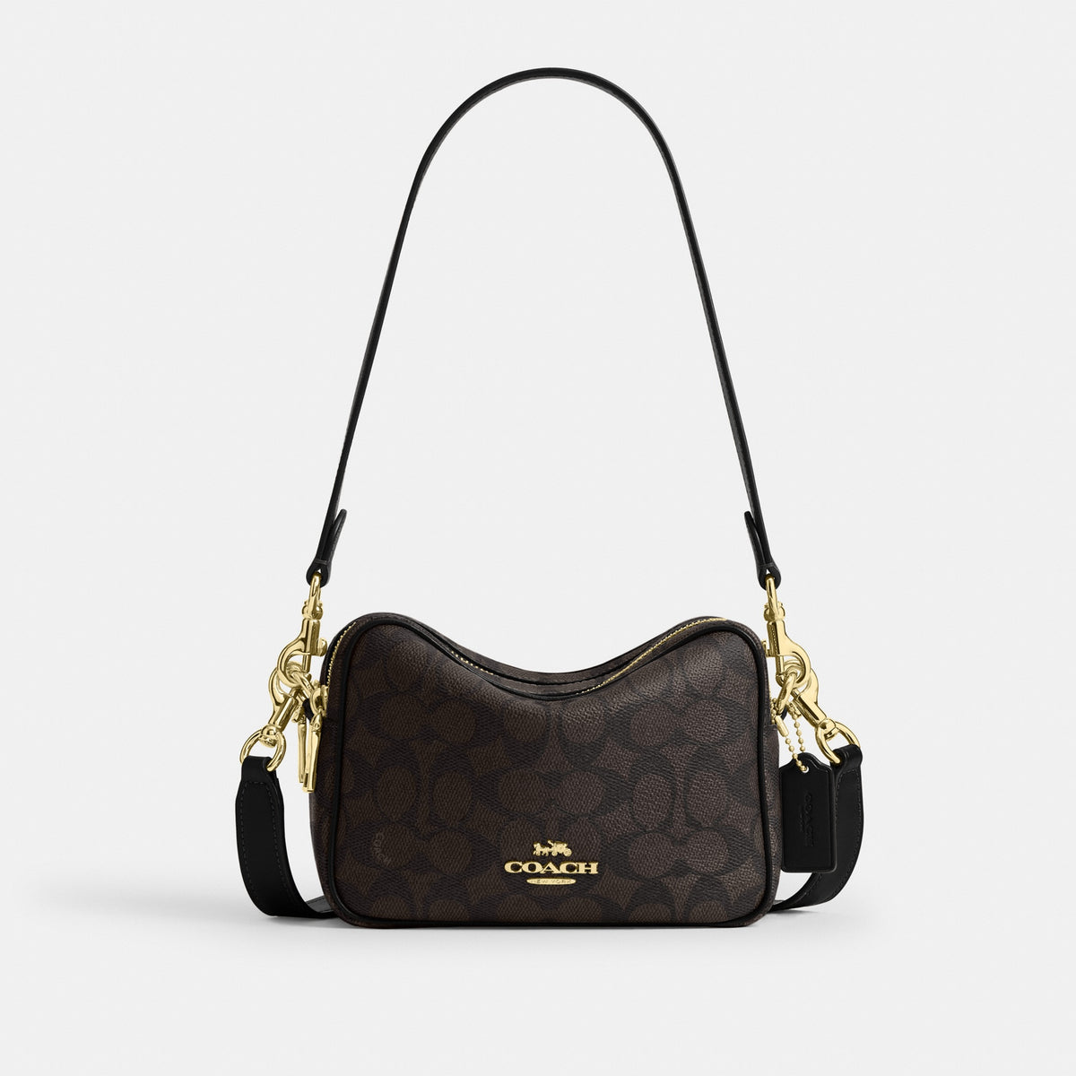 Mini Carey Crossbody Bag In Signature Canvas