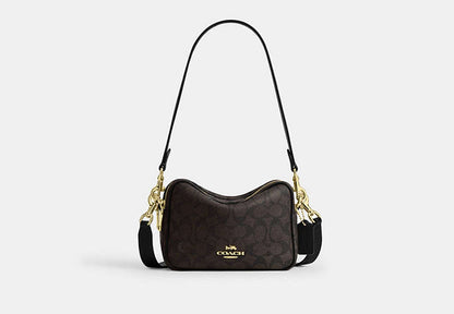 Mini Carey Crossbody Bag In Signature Canvas
