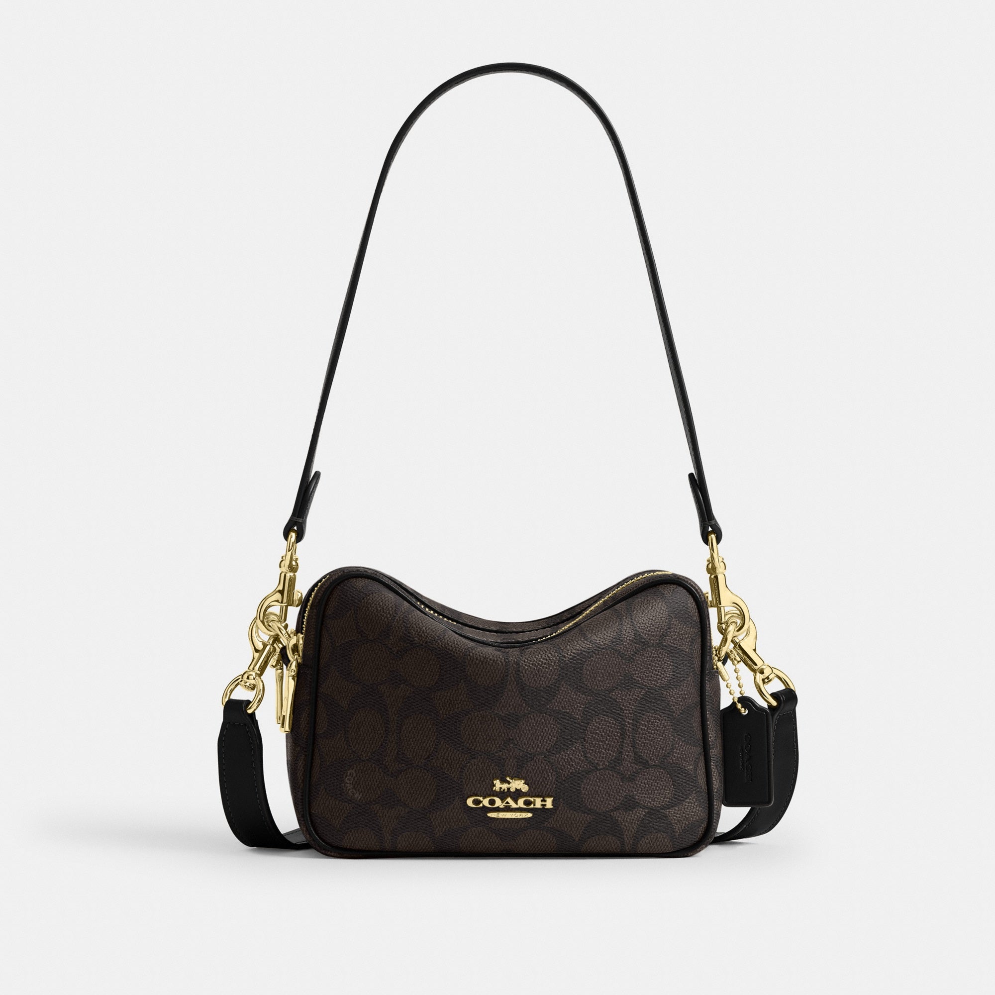 Mini Carey Crossbody Bag In Signature Canvas