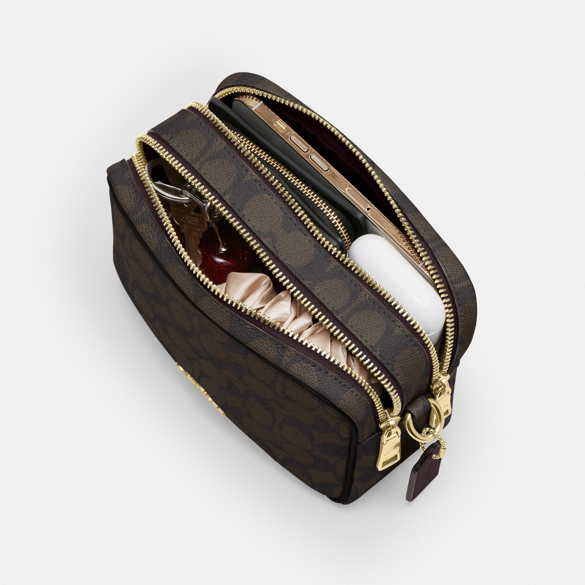 Mini Carey Crossbody Bag In Signature Canvas