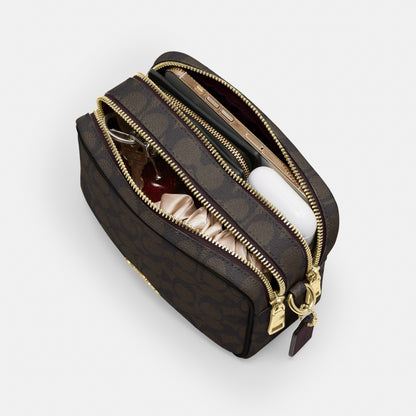 Mini Carey Crossbody Bag In Signature Canvas