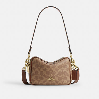 Mini Carey Crossbody Bag In Signature Canvas