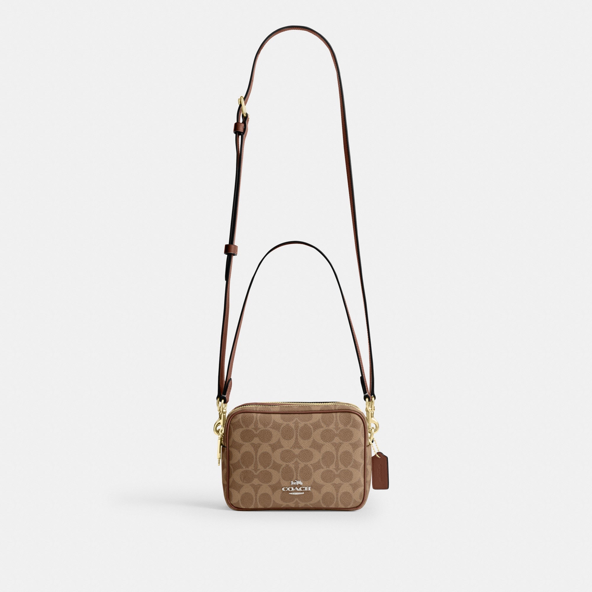 Mini Carey Crossbody Bag In Signature Canvas