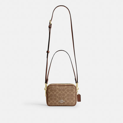 Mini Carey Crossbody Bag In Signature Canvas