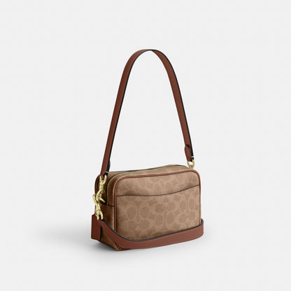 Mini Carey Crossbody Bag In Signature Canvas