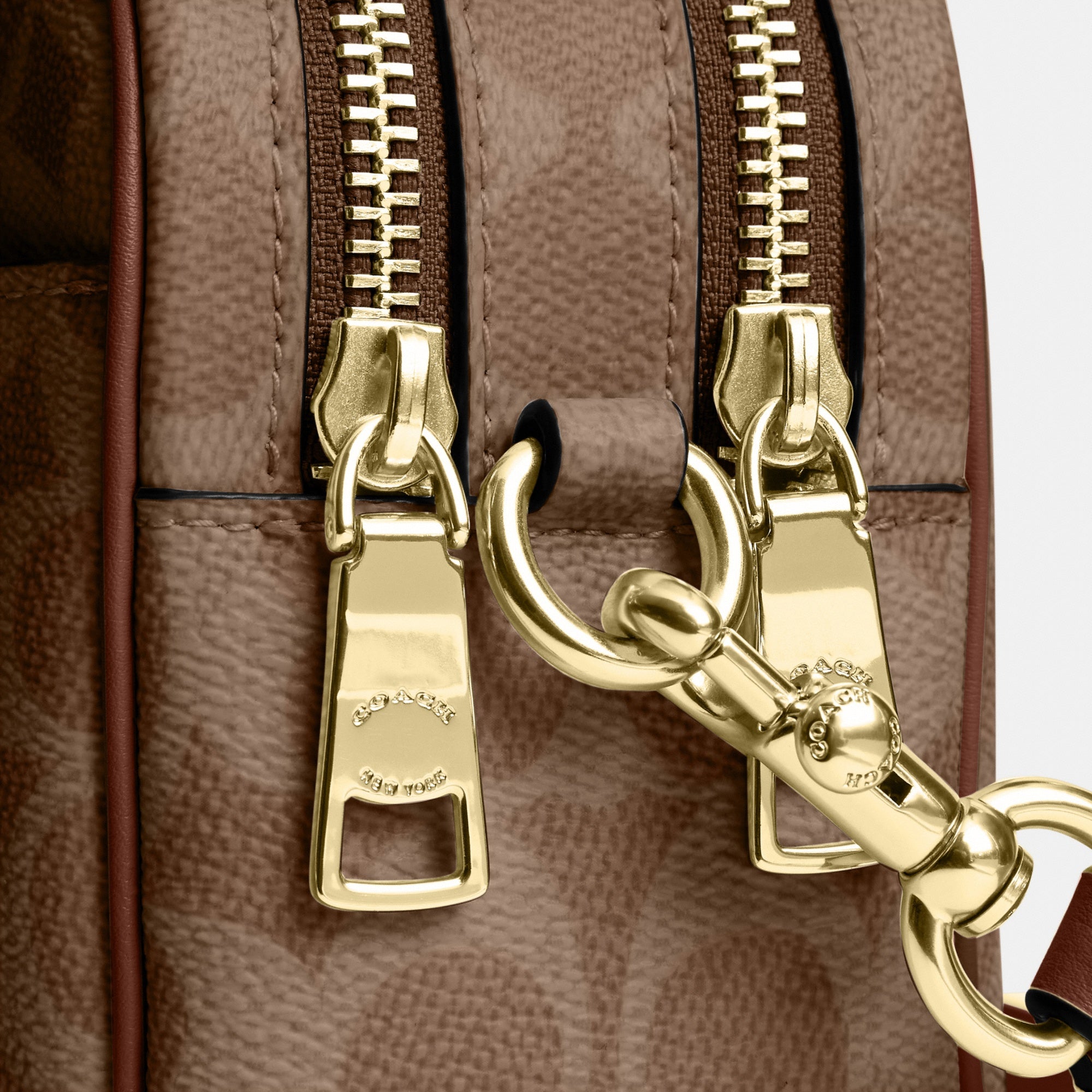 Mini Carey Crossbody Bag In Signature Canvas