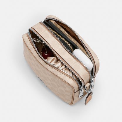 Mini Carey Crossbody Bag In Signature Canvas