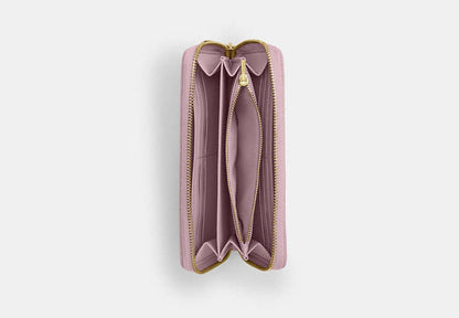 Long Zip Around Wallet With Quilting