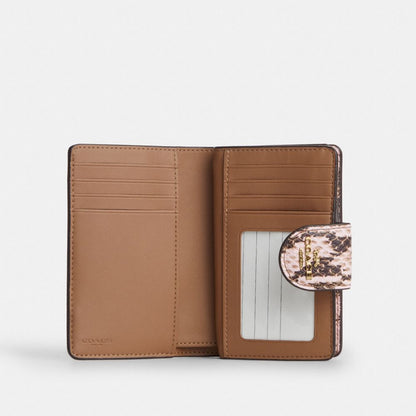 Medium Corner Zip Wallet With Gingham Print