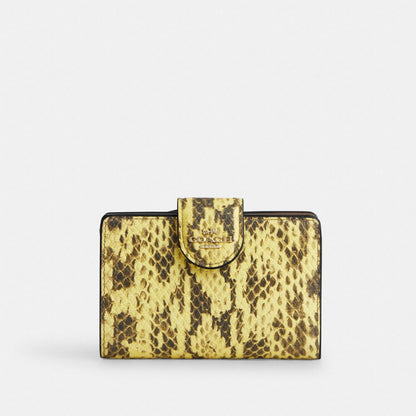 Medium Corner Zip Wallet With Gingham Print