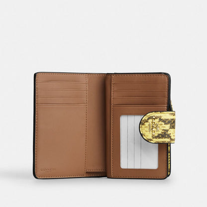 Medium Corner Zip Wallet With Gingham Print