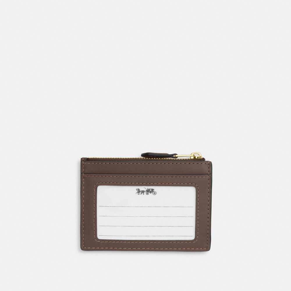 Mini Skinny Id Case In Signature Jacquard With Floral Embroidery