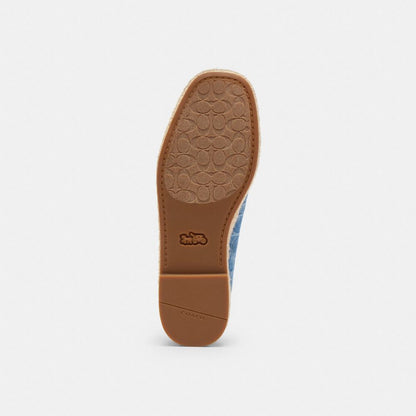 Mary Jane Espadrille In Signature Denim