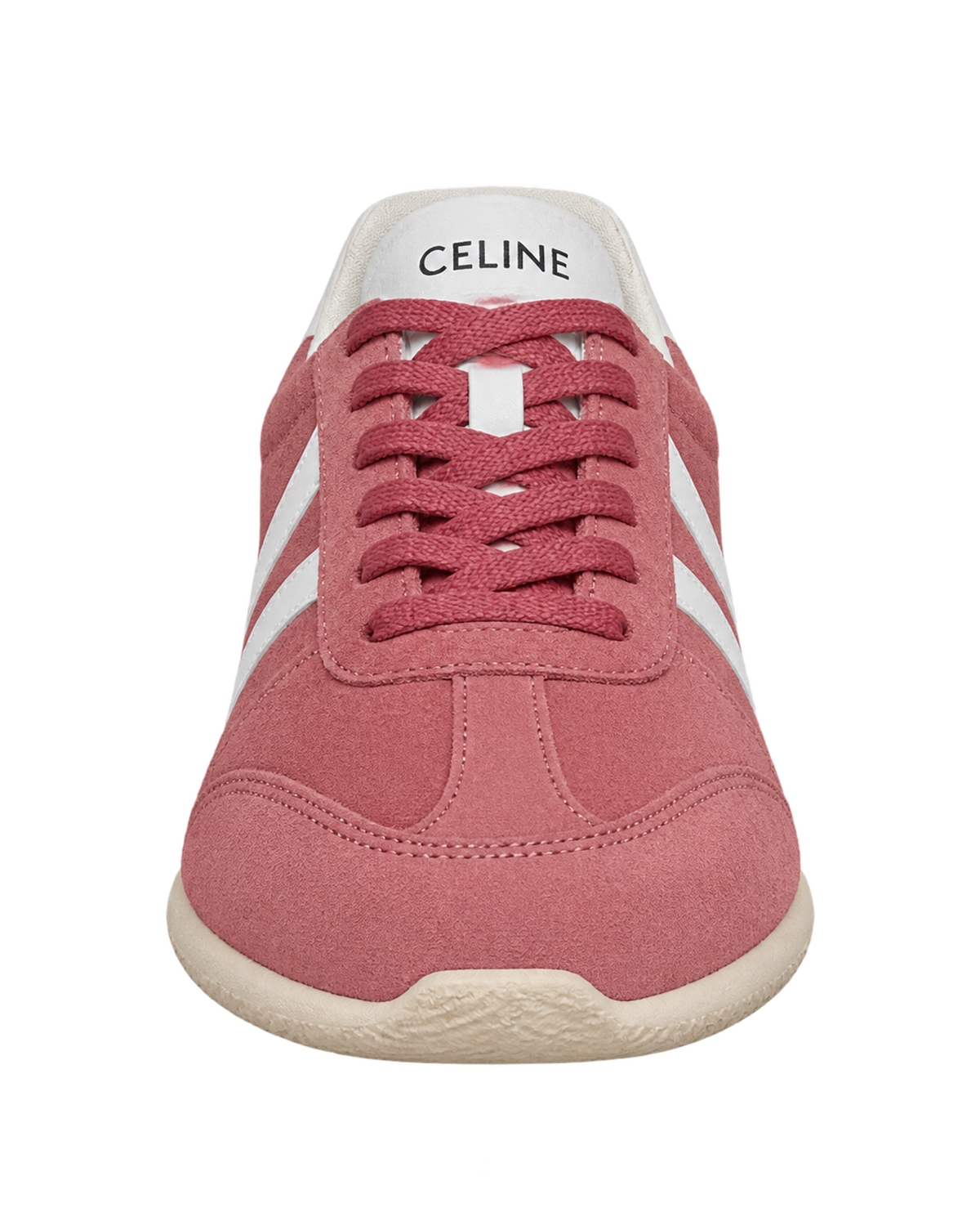 CELINE Jogger Low lace-up sneaker with Triomphe in suede and calfskin