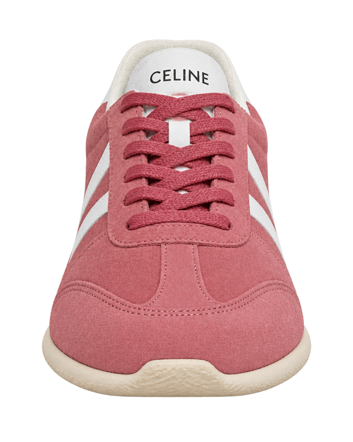CELINE Jogger Low lace-up sneaker with Triomphe in suede and calfskin