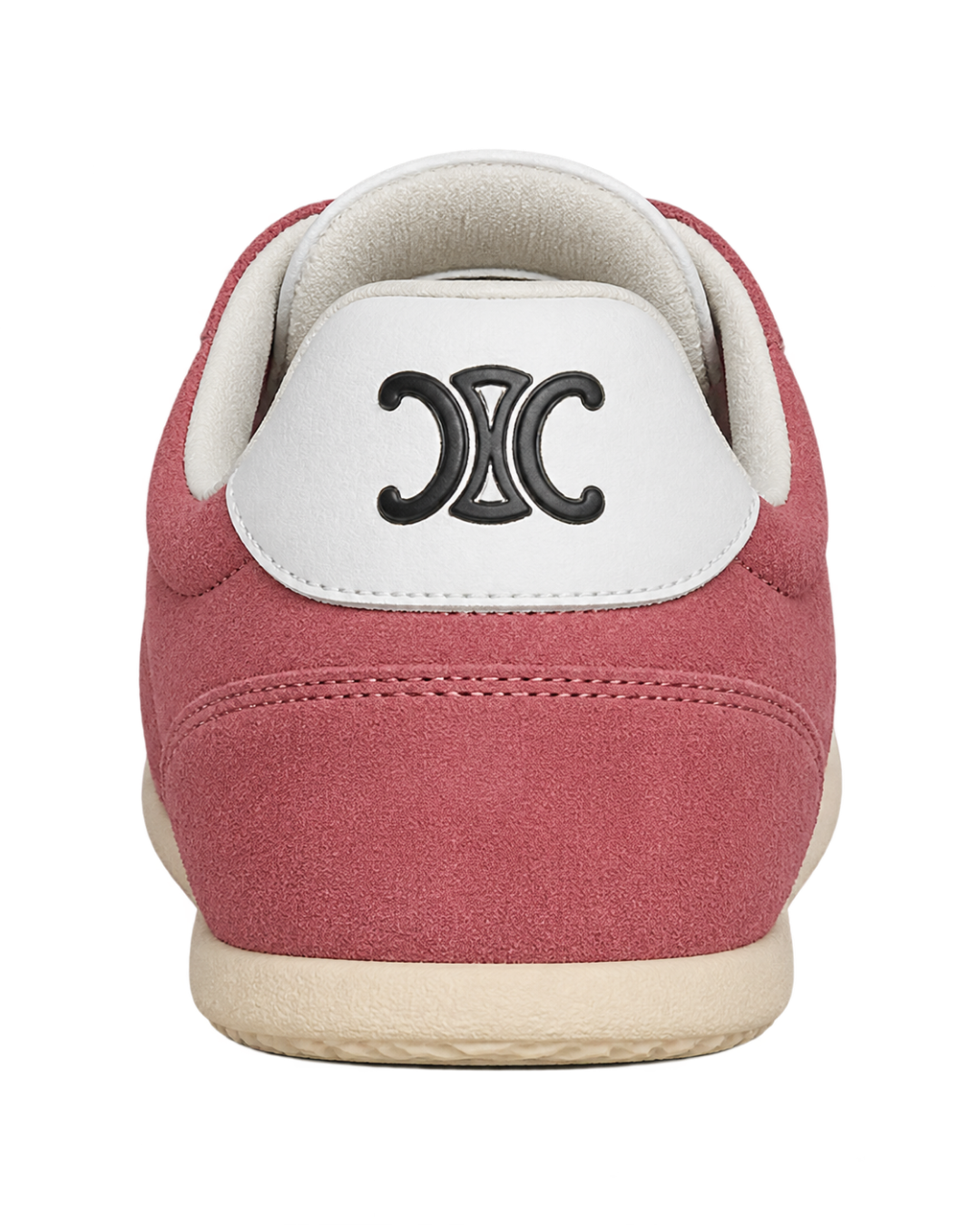 CELINE Jogger Low lace-up sneaker with Triomphe in suede and calfskin
