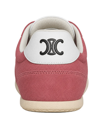 CELINE Jogger Low lace-up sneaker with Triomphe in suede and calfskin
