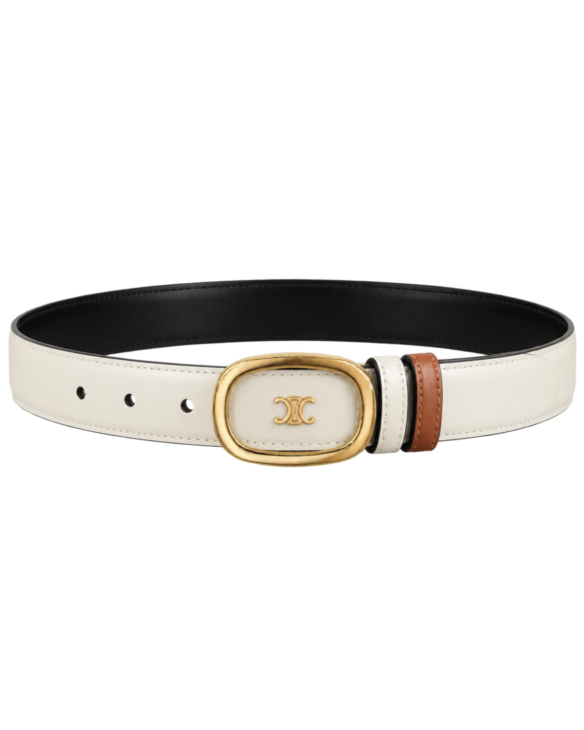 Céline reversible leather belt