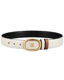 Céline reversible leather belt