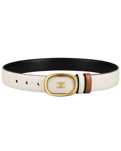 Céline reversible leather belt
