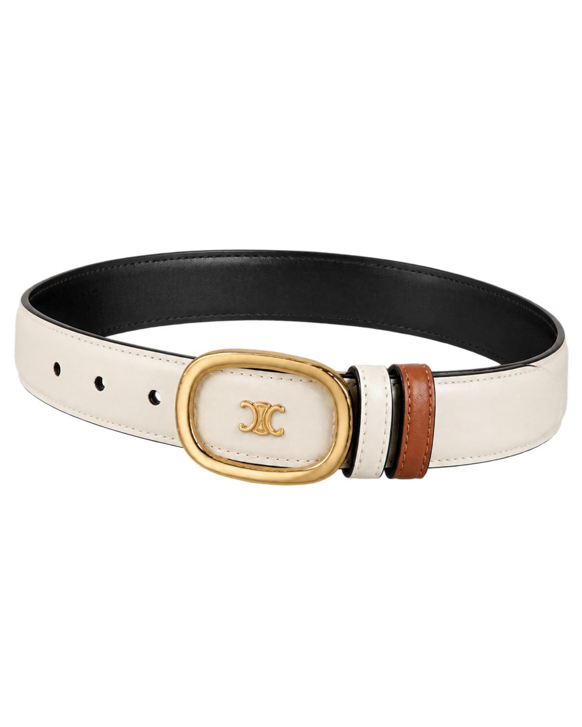 Céline reversible leather belt