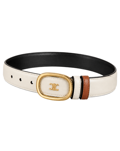 Céline reversible leather belt