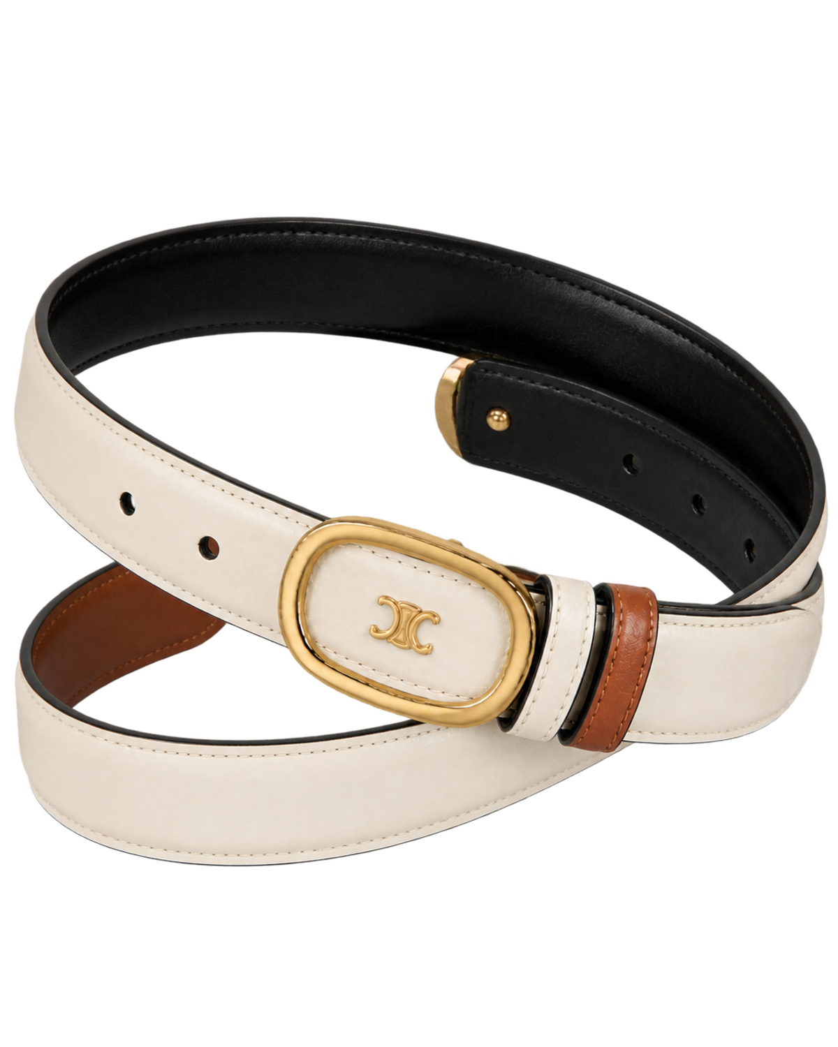 Céline reversible leather belt