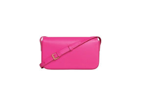 Celine Triomphe Shoulder Bag in Shiny Calfskin – Bright Pink
