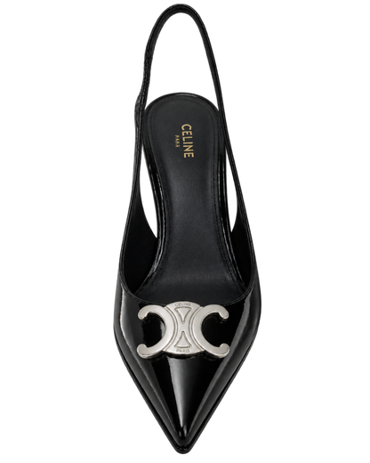 Celine Slingback Alma in Patent Calfskin