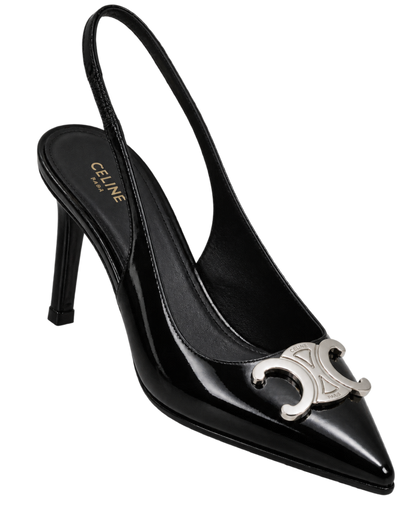 Celine Slingback Alma in Patent Calfskin