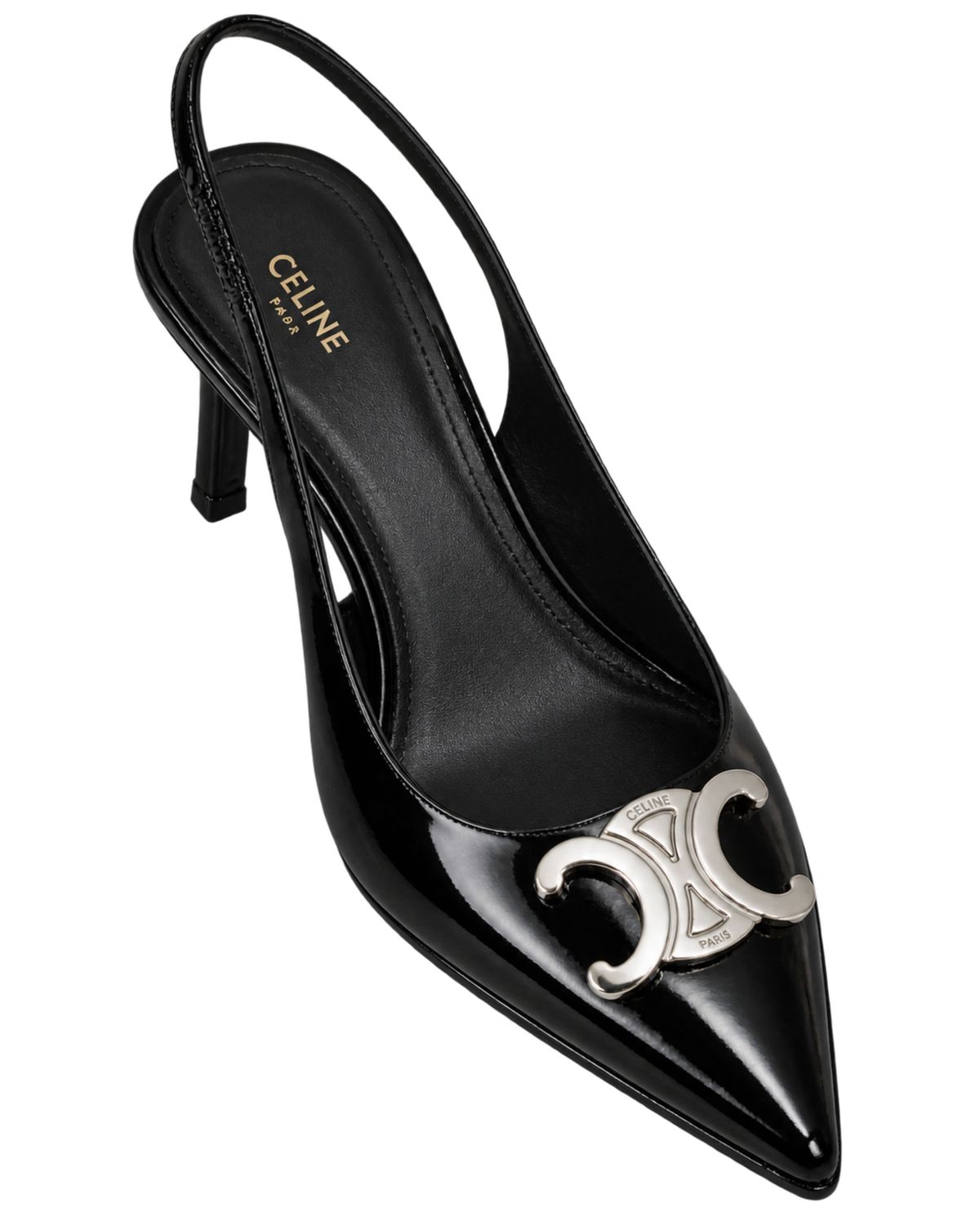 Celine Slingback Alma in Patent Calfskin