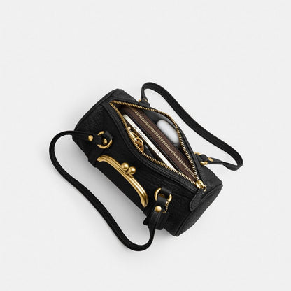 Kisslock Barrel Bag 28