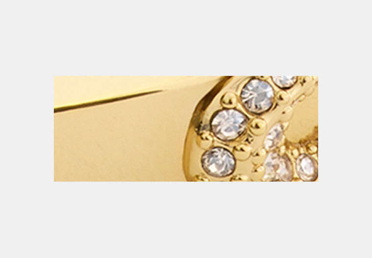 Pavé C Hinged Bangle
