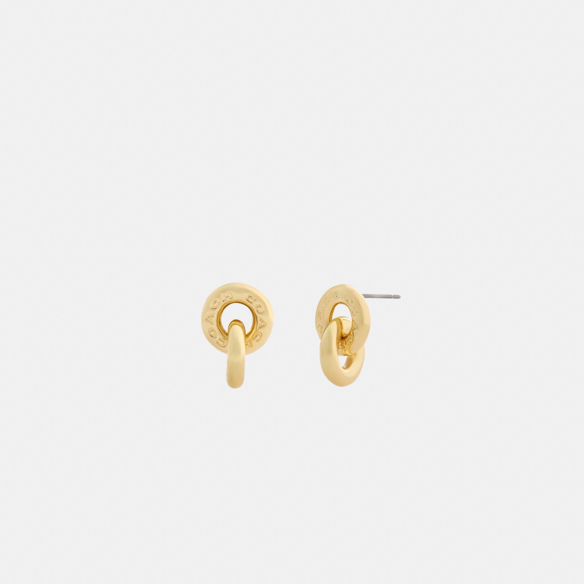 Interlock Drop Earrings