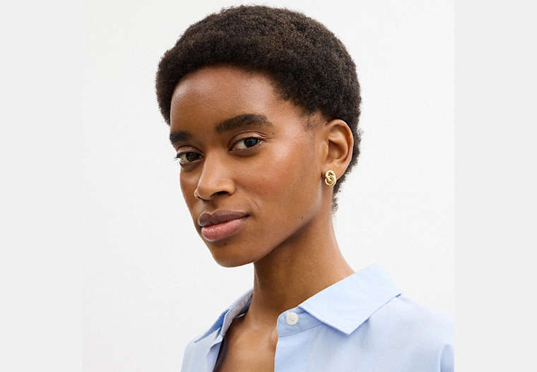 Interlock Drop Earrings