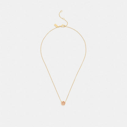Enamel Tea Rose Earrings And Necklace Set
