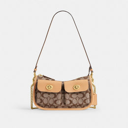 Twin Turnlock Waverly Bag In Signature Jacquard