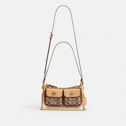 Twin Turnlock Waverly Bag In Signature Jacquard