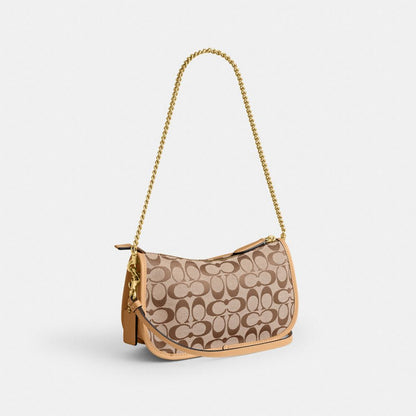 Twin Turnlock Waverly Bag In Signature Regenerative Cotton Denim