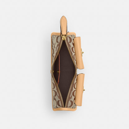 Twin Turnlock Waverly Bag In Signature Jacquard