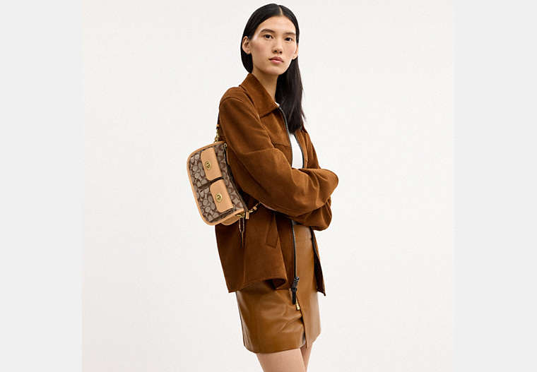 Twin Turnlock Waverly Bag In Signature Jacquard