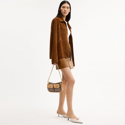 Twin Turnlock Waverly Bag In Signature Jacquard