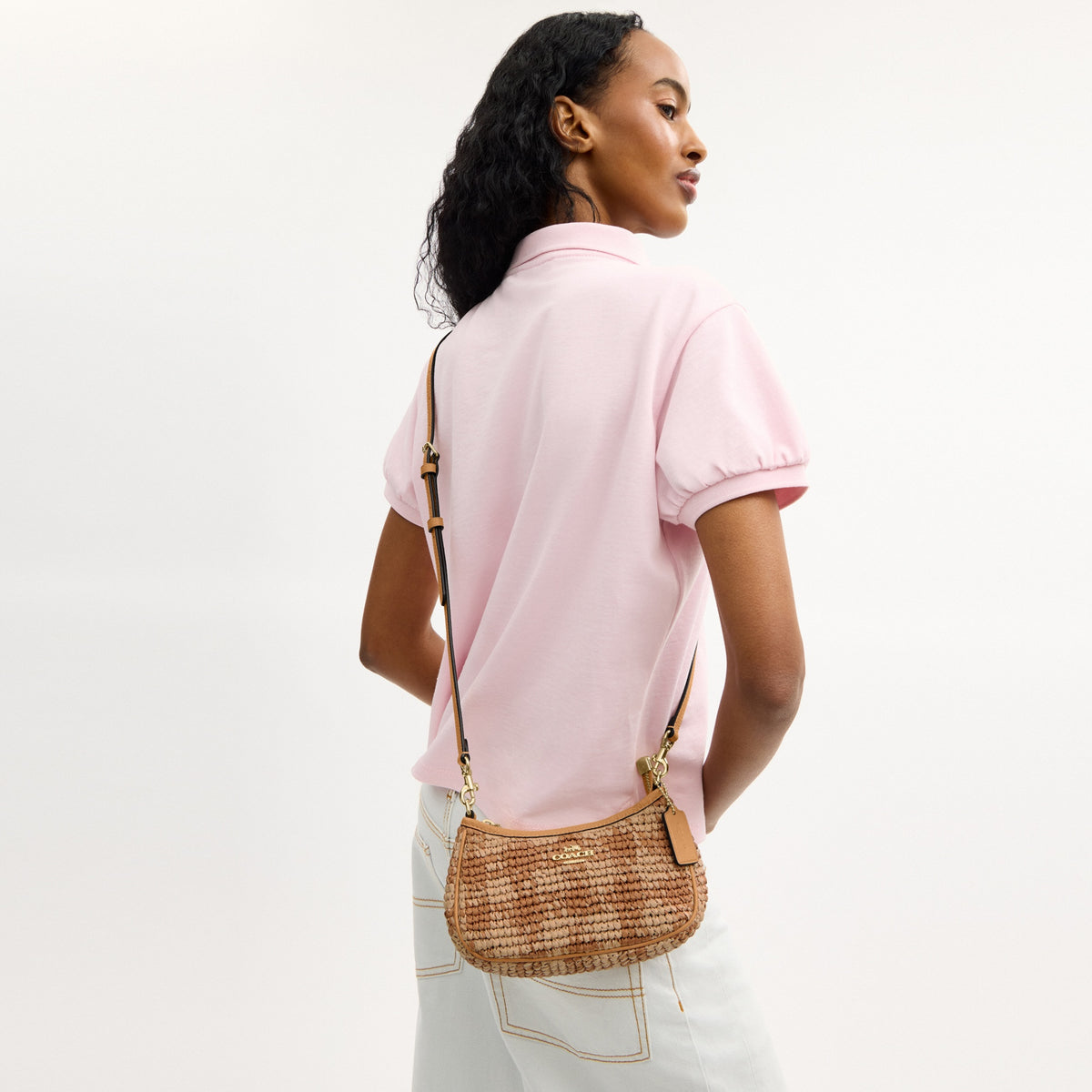 Teri Mini Crossbody Bag With Gingham Print