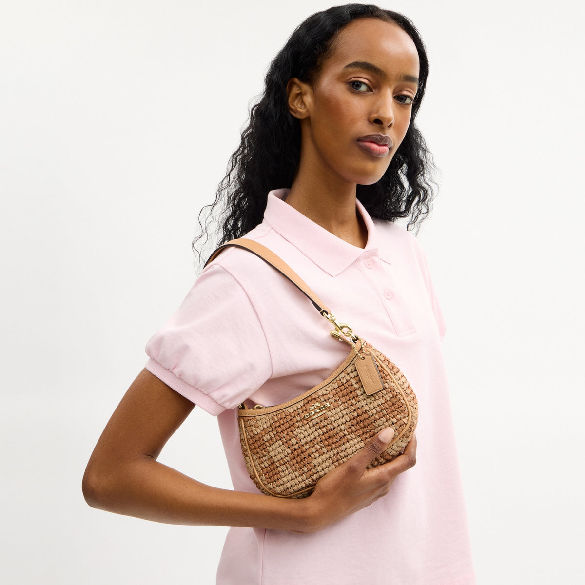 Teri Mini Crossbody Bag With Gingham Print